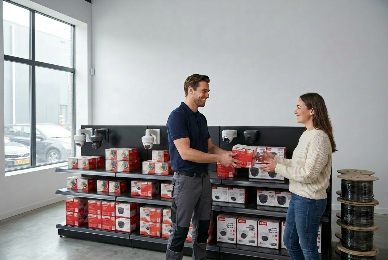 Klant krijgt persoonlijk advies in de Elvion Group Nederland winkel